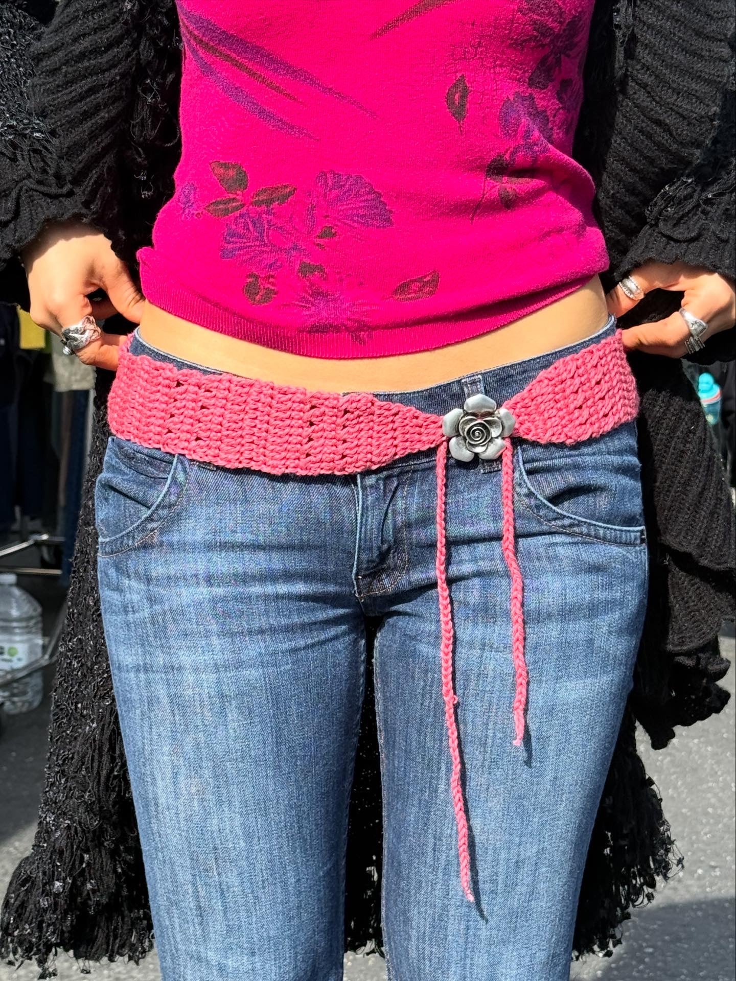 Crochet Thin Belt Pattern